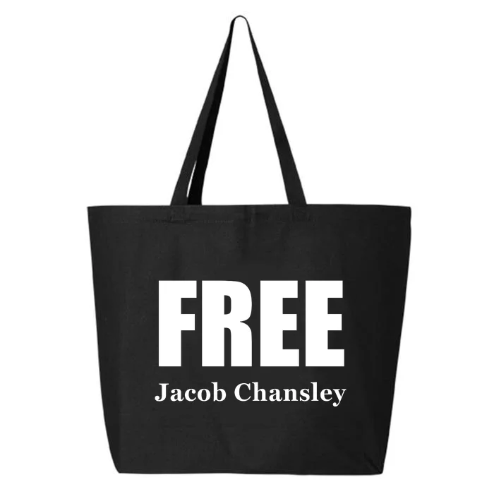 Free Jacob Chansley MAGA Conservative January 6 25L Jumbo Tote