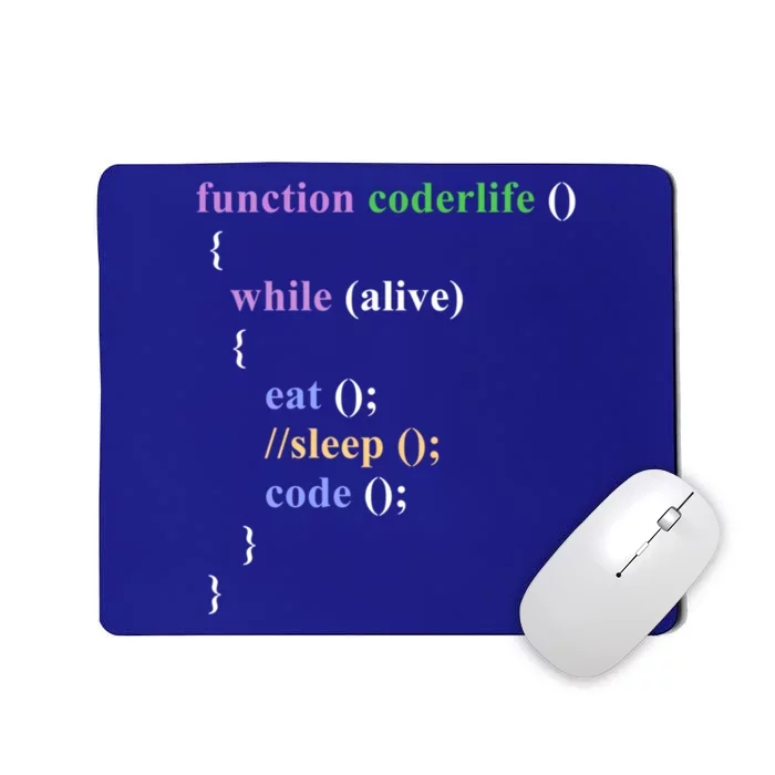 Funny Javascript Developer Programming Eat Sleep Code Repeat Gift Mousepad