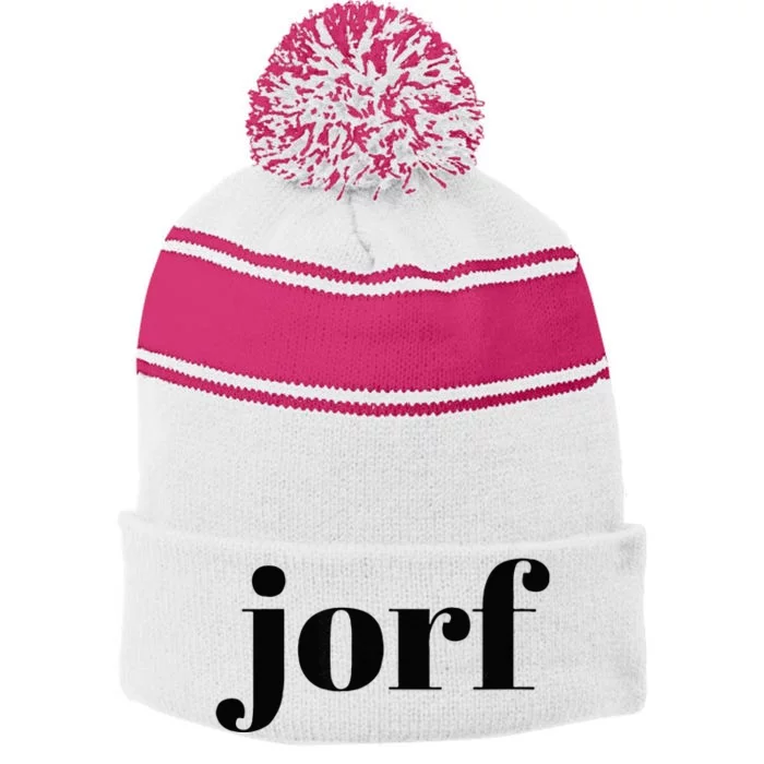 Funny Jury Duty Trial Attorney Juror Judge Stripe Pom Pom Beanie