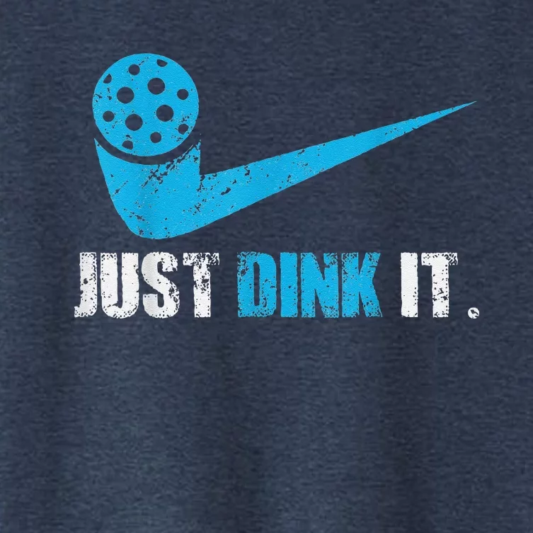 Funny Just Dink It Pickleball Player Fan Gift Women's Crop Top Tee