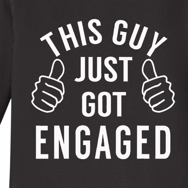 Funny Just Engaged For Engagement Gift Baby Long Sleeve Bodysuit