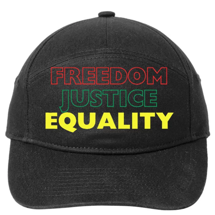 Freedom Justice Equality 7-Panel Snapback Hat