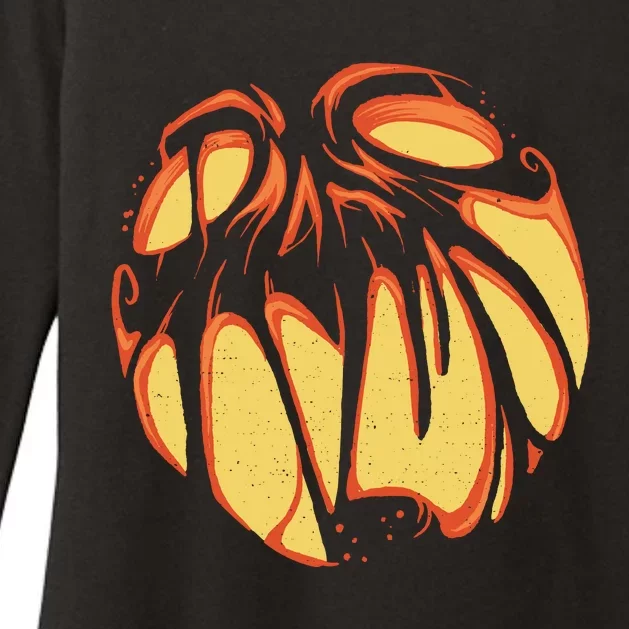 Fierce JackOLantern Womens CVC Long Sleeve Shirt