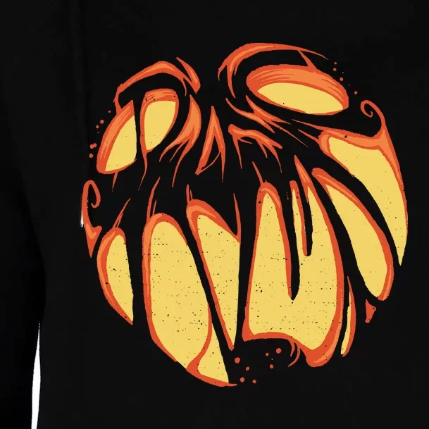 Fierce JackOLantern Womens Funnel Neck Pullover Hood