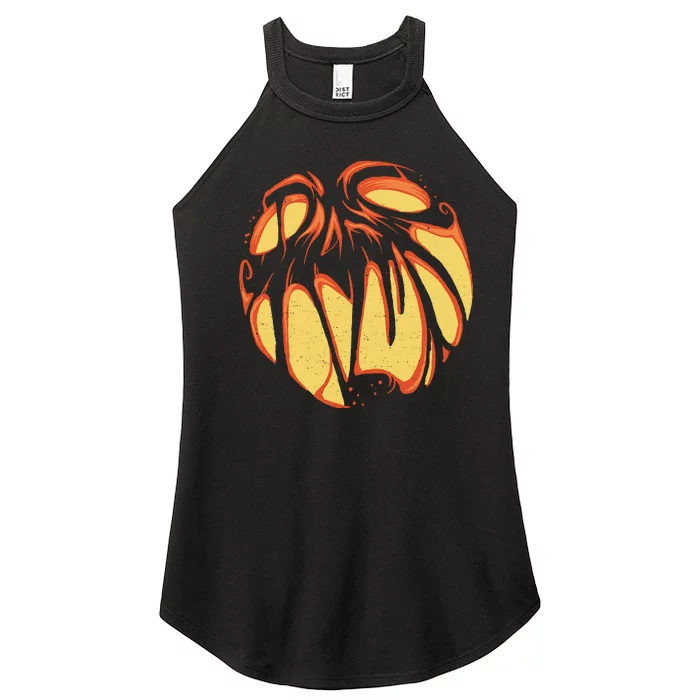 Fierce JackOLantern Women’s Perfect Tri Rocker Tank