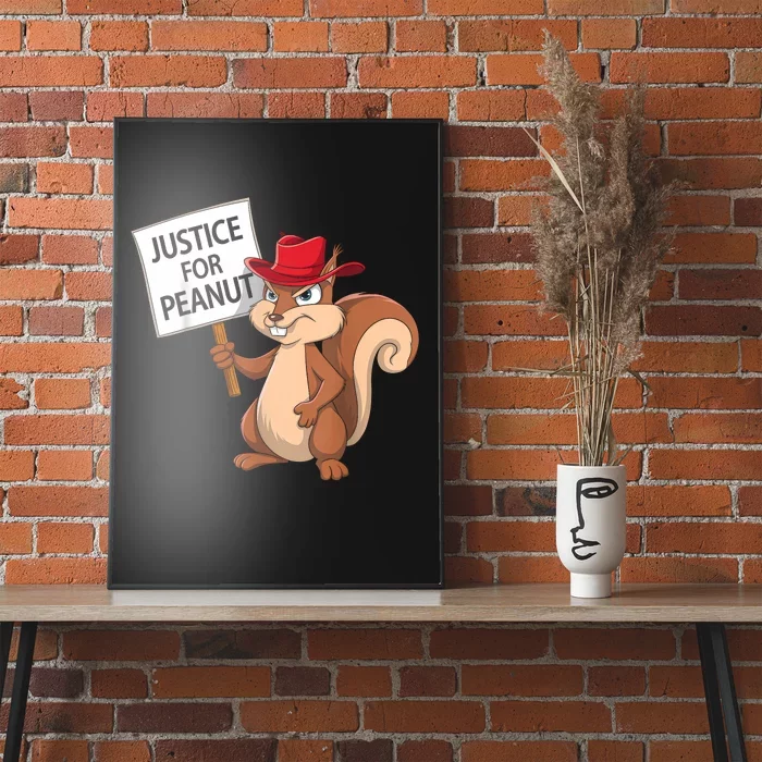 Funny Justice For Peanut Pnut Squirrel Pnut Justice Poster