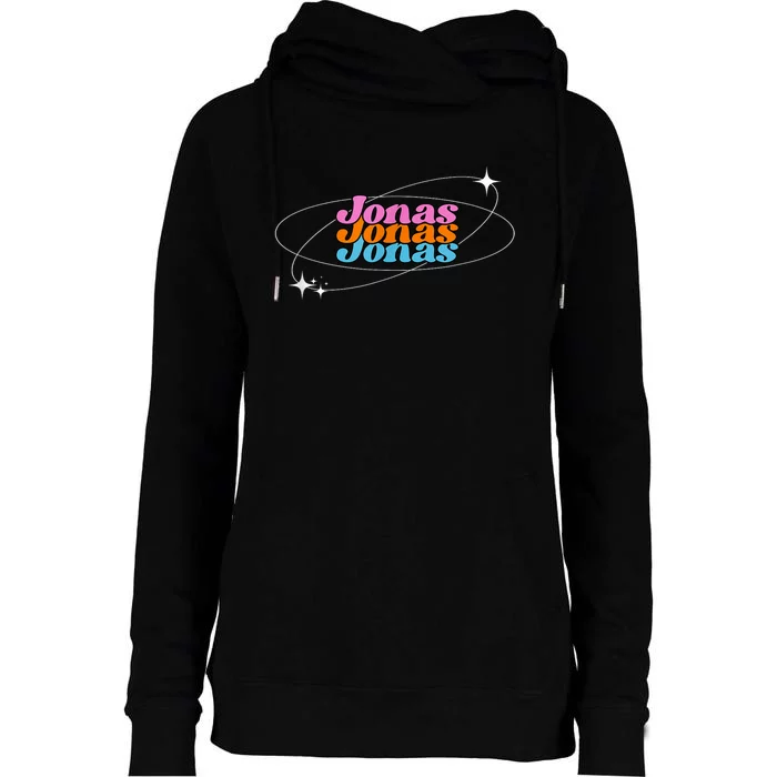 Funny Jonas First Given Name Pride Vintage Womens Funnel Neck Pullover Hood