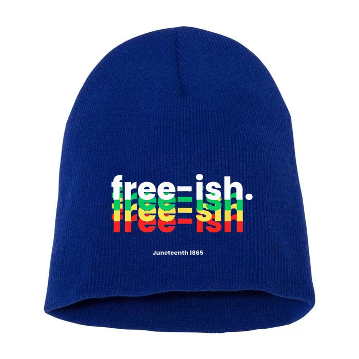 Freeish Juneteenth Short Acrylic Beanie