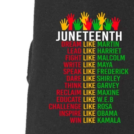 Funny Juneteenth For Women Men Gift African Pride Doggie 3-End Fleece Hoodie