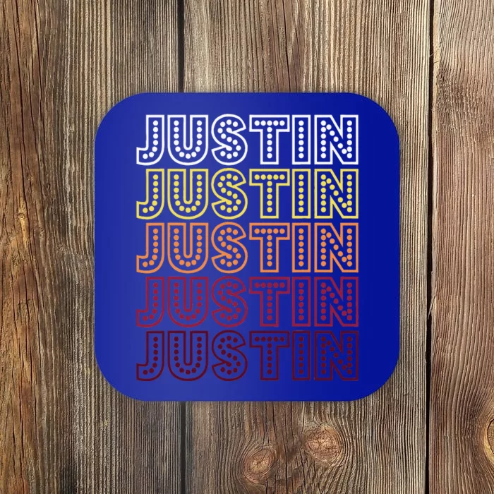 Funny Justin First Name Justin Coaster