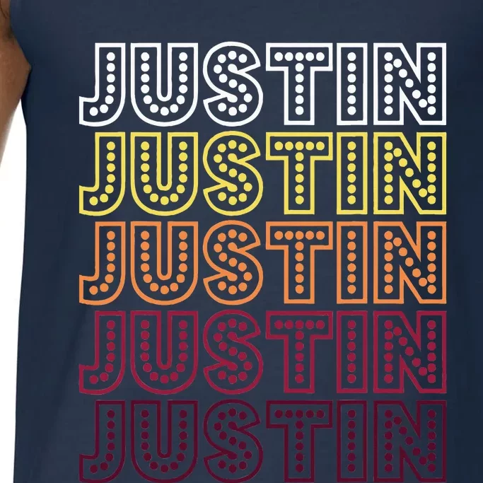 Funny Justin First Name Justin Comfort Colors® Tank Top