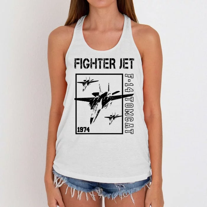 Fighter Jet F14 Tomcat Women's Knotted Racerback Tank