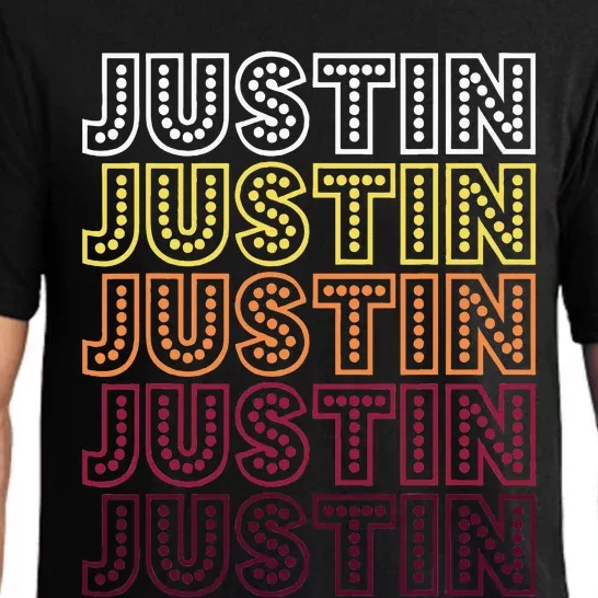 Funny Justin First Name Justin Pajama Set