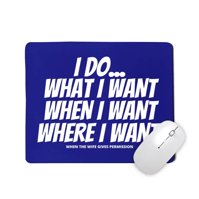 Funny Joke Gift For Husband Wife In Charge Boss Humor Gift Mousepad