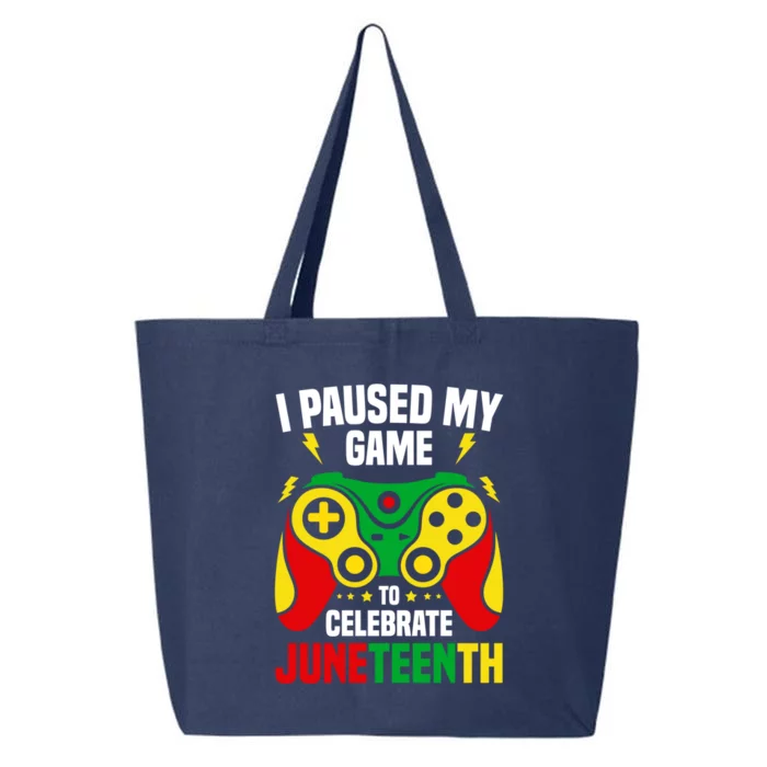 Funny Juneteenth Gamer Black Pride Black History Month Meaningful Gift 25L Jumbo Tote