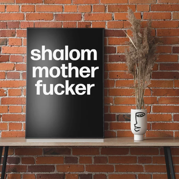 Funny Jewish Hebrew Hanukkah Gift Shalom Mother Fucker Poster