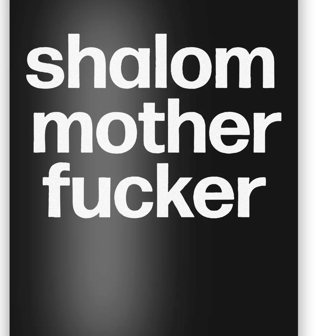 Funny Jewish Hebrew Hanukkah Gift Shalom Mother Fucker Poster