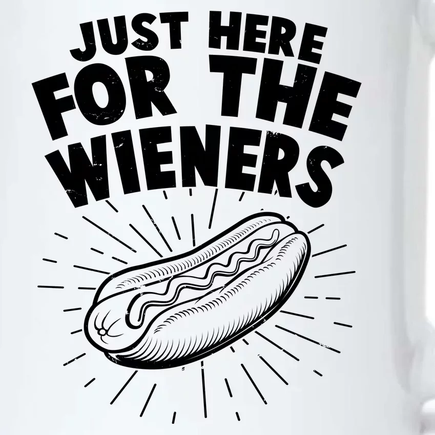 Funny Just Here For The Wieners Hotdog Lover Bbq Black Color Changing Mug