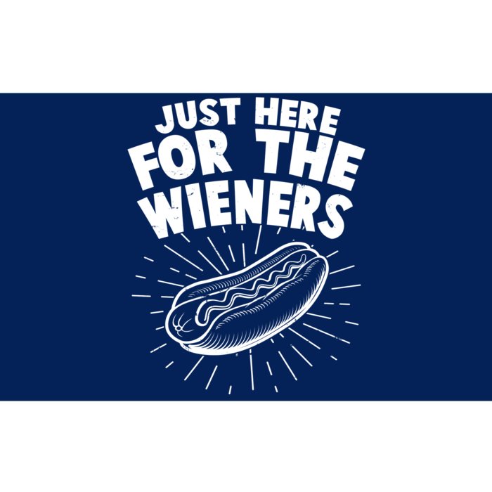 Funny Just Here For The Wieners Hotdog Lover Bbq Bumper Sticker