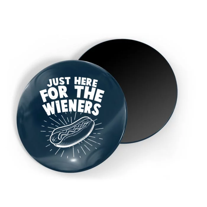 Funny Just Here For The Wieners Hotdog Lover Bbq Magnet