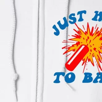 Funny Just Here To Bang Full Zip Hoodie