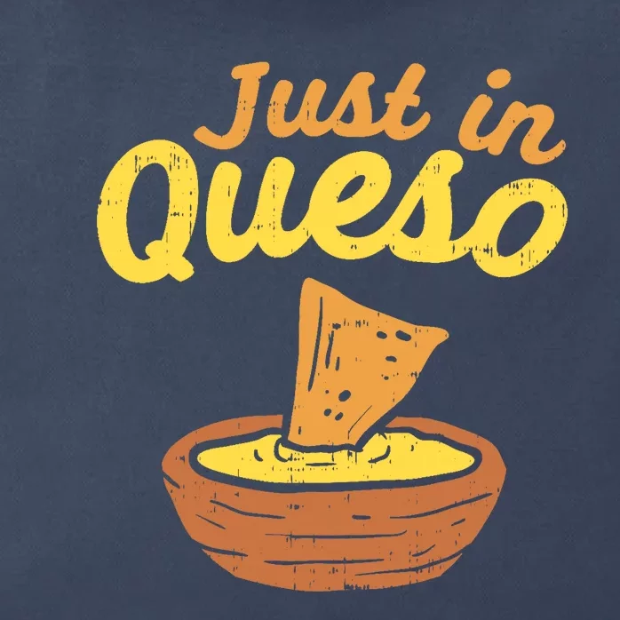 Funny Just In Cheese Queso Cinco De Mayo Nacho Mexican Pun Zip Tote Bag