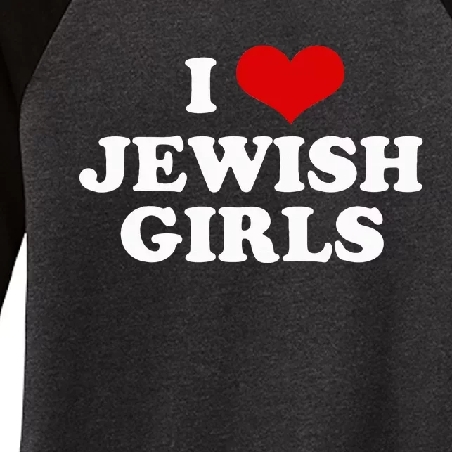 Funny Jewish I Love Jewish Cute Gift Women's Tri-Blend 3/4-Sleeve Raglan Shirt