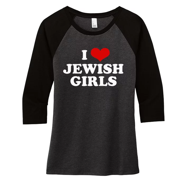 Funny Jewish I Love Jewish Cute Gift Women's Tri-Blend 3/4-Sleeve Raglan Shirt