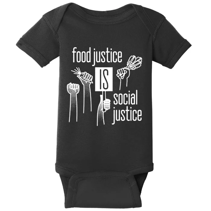 Food Justice Is Social Justice Baby Bodysuit