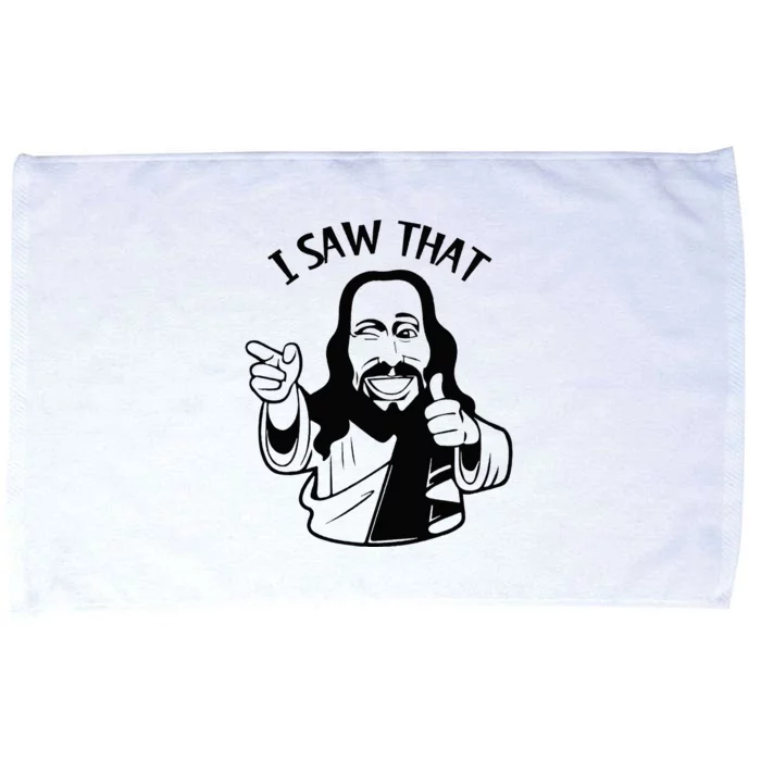 Funny Jesus I Saw That Religious Microfiber Hand Towel