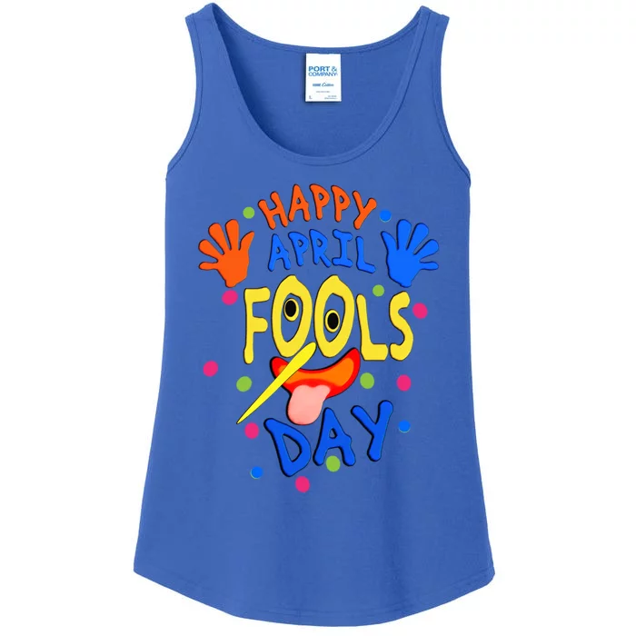 Funny Joke In April Happy April Fools And Tell Lie Day Gift Ladies Essential Tank