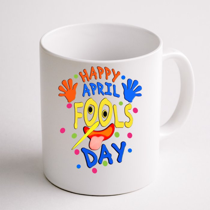 Funny Joke In April Happy April Fools And Tell Lie Day Gift Front & Back Coffee Mug