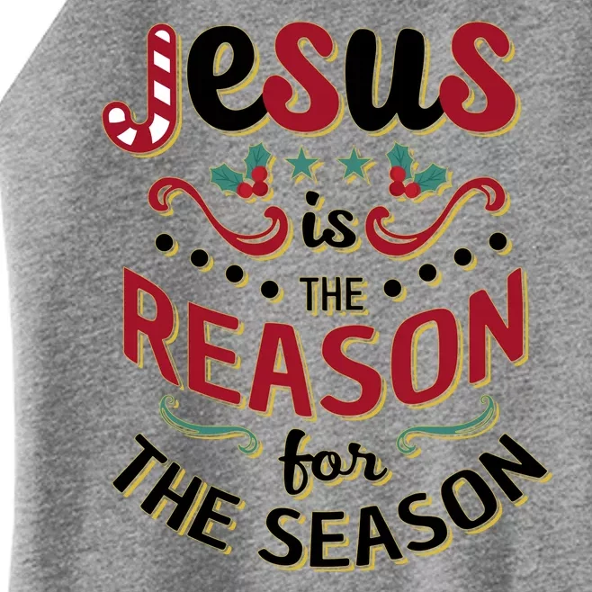 Festive Jesus Is The Reason For The Season Women’s Perfect Tri Rocker Tank