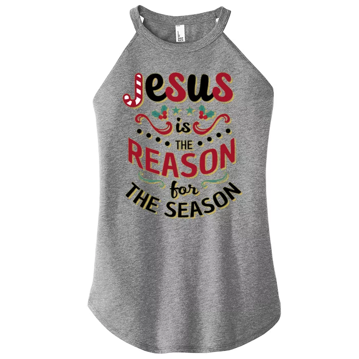 Festive Jesus Is The Reason For The Season Women’s Perfect Tri Rocker Tank