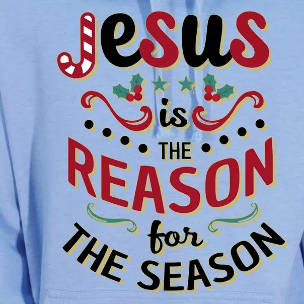 Festive Jesus Is The Reason For The Season Unisex Surf Hoodie