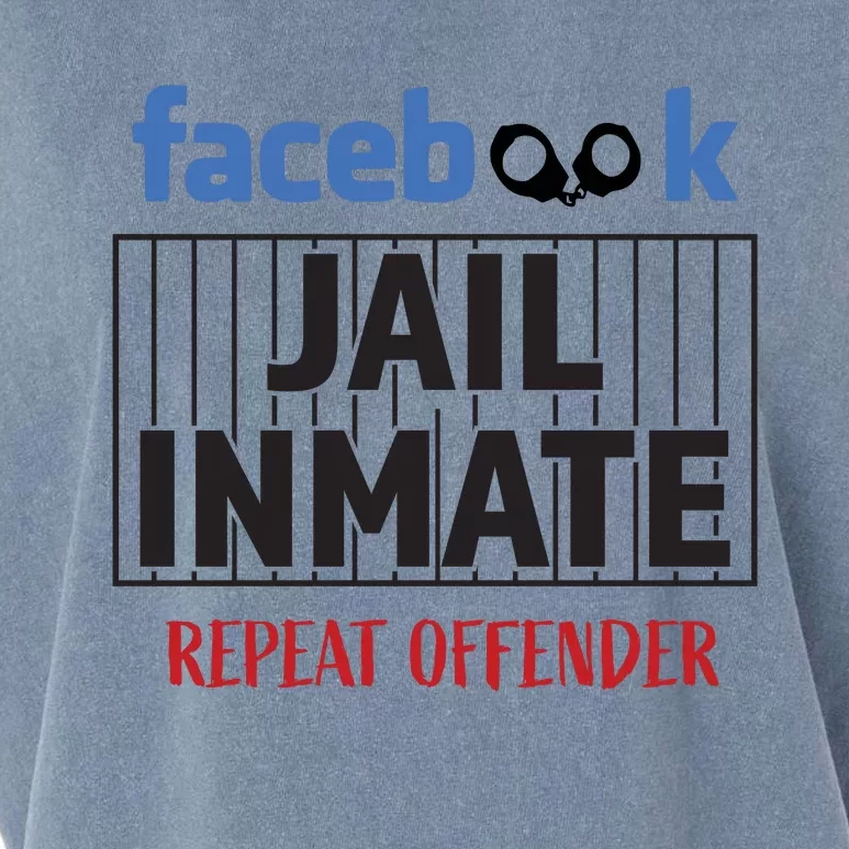 Facebook Jail Inmate Repeat Offender Garment-Dyed Women's Muscle Tee