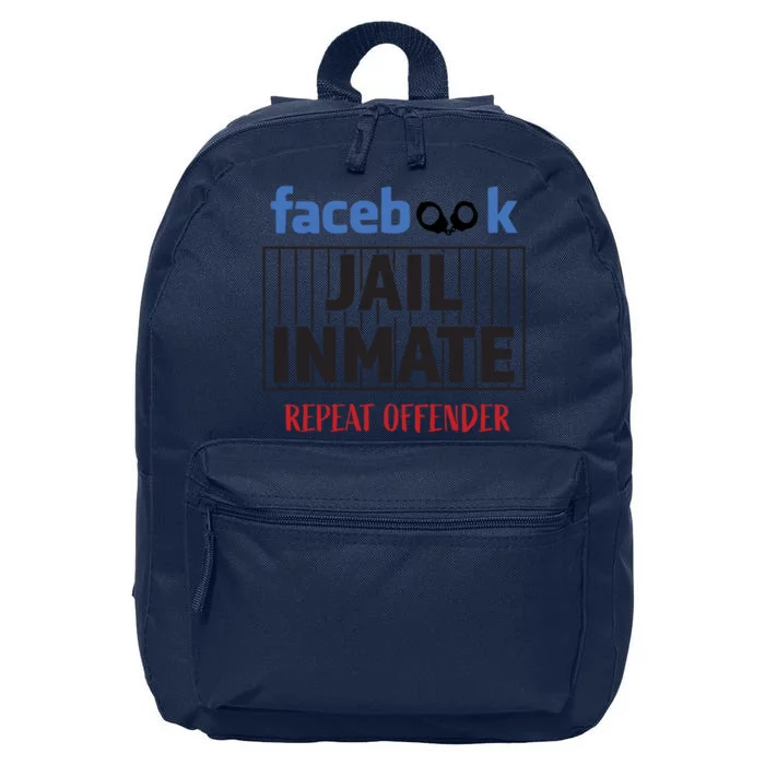 Facebook Jail Inmate Repeat Offender 16 in Basic Backpack