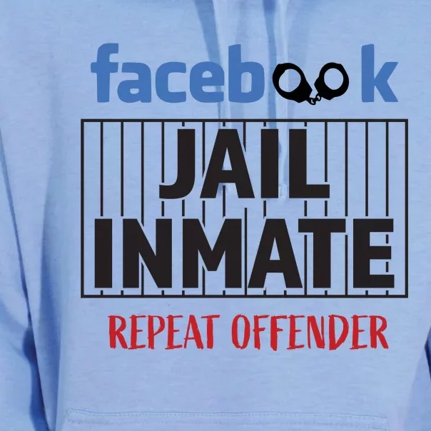 Facebook Jail Inmate Repeat Offender Unisex Surf Hoodie