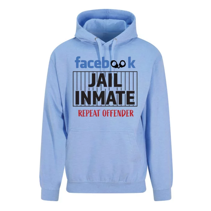 Facebook Jail Inmate Repeat Offender Unisex Surf Hoodie