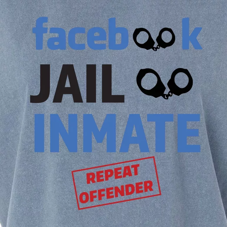 Facebook Jail Inmate Repeat Offender Garment-Dyed Women's Muscle Tee