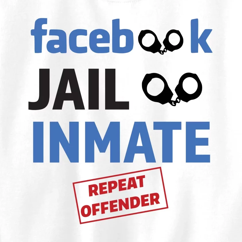 Facebook Jail Inmate Repeat Offender Kids Sweatshirt