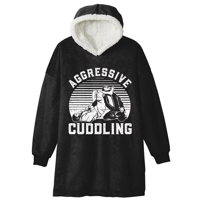 Funny Jiu Jitsu Bjj Humor Hooded Wearable Blanket