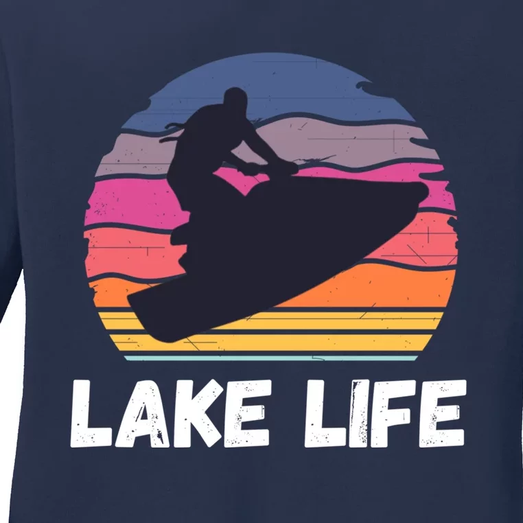 Funny Jetski Jetskiing Jet Ski Accessory For Ladies Long Sleeve Shirt