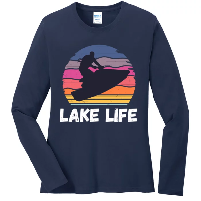 Funny Jetski Jetskiing Jet Ski Accessory For Ladies Long Sleeve Shirt