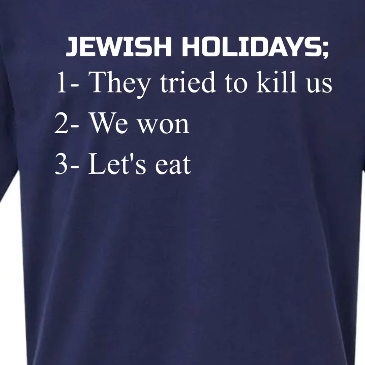 Funny Jewish Joke Holiday Humor Gift For Passover Sueded Cloud Jersey T-Shirt