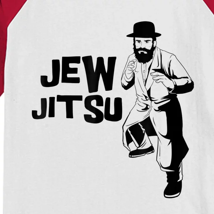 Funny Jew Jitsu Jiu Jitsu Martial Arts Kids Colorblock Raglan Jersey