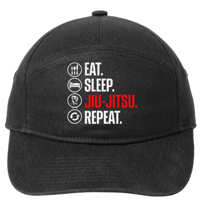 Funny Jiu Jitsu Brazilian Jiu Jitsu Bjj 7-Panel Snapback Hat