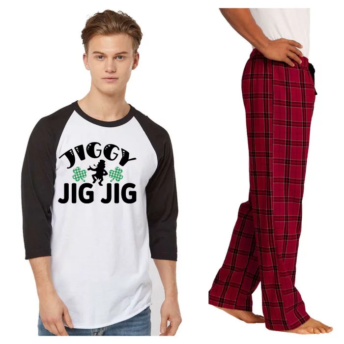 Funny Jiggy Jig Jig St Patricks Day Raglan Sleeve Pajama Set