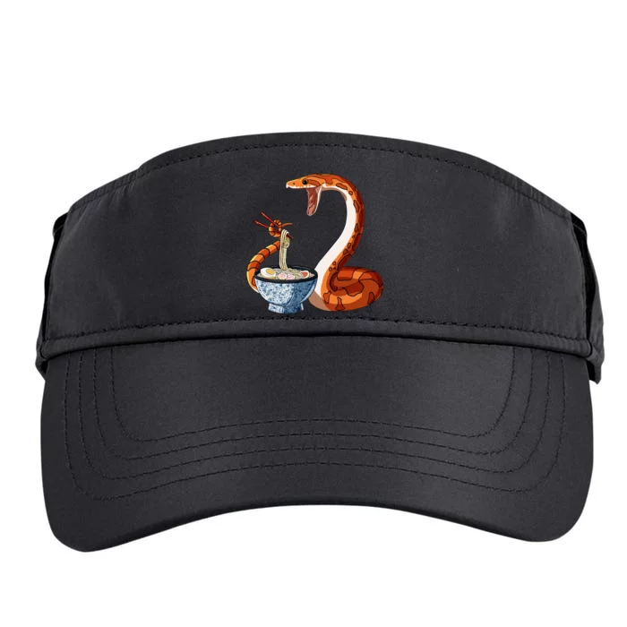 Funny Japanese Kawaii Ramen Corn Snake Adult Drive Performance Visor