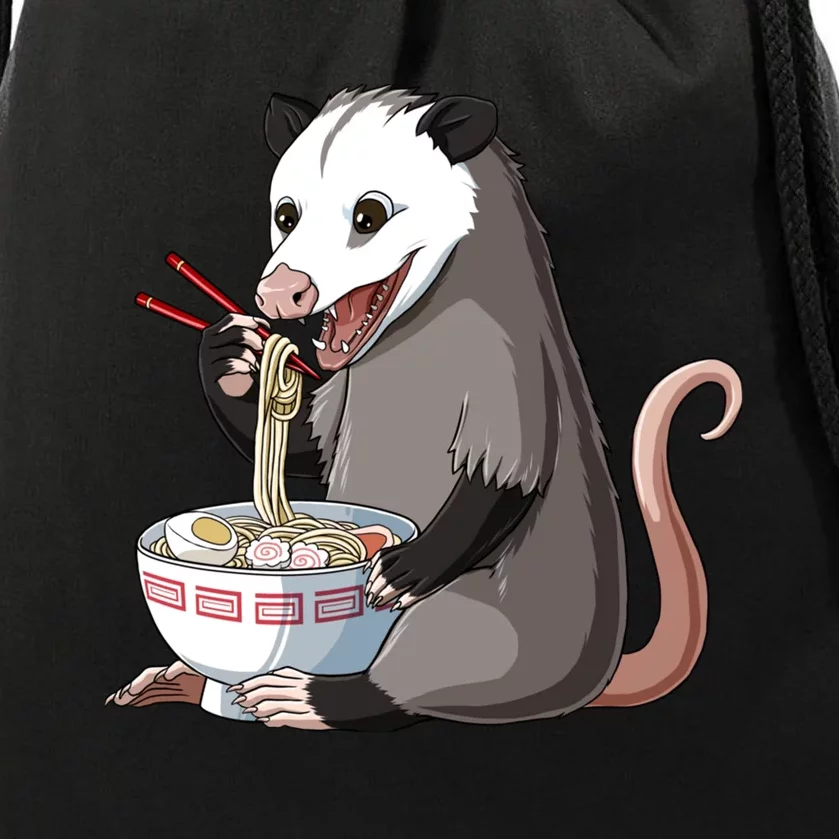 Funny Japanese Kawaii Ra Opossum Drawstring Bag